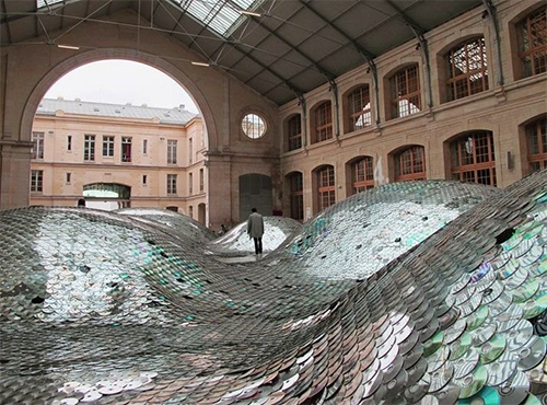 creating structure with CD waste in paris