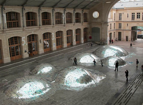 creating structure with CD waste in paris