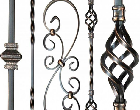Cast iron metal fence
