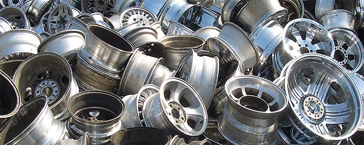 gathering the scrap of car rims